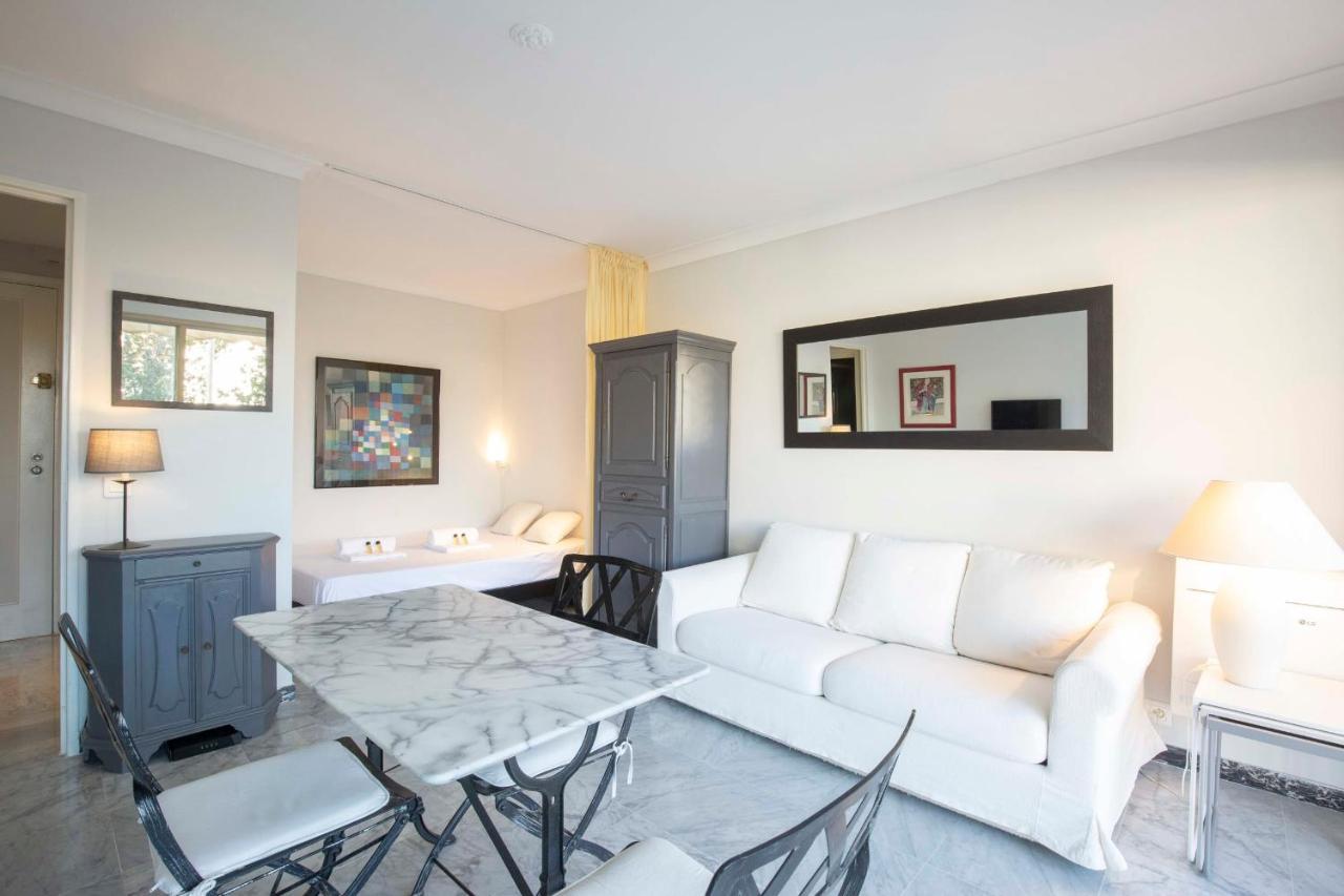 Chez J-P - 100M Beach 2-4Pers Terrace Sea View Pool Garage Antibes Exterior foto